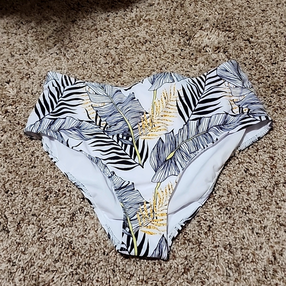 High waist 1x bikini bottom
